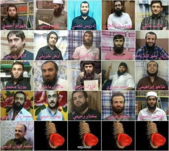 عدد من دعاة وناشطي السنة الإيرانيين المحكومين بالإعدام عدد من دعاة وناشطي السنة الإيرانيين المحكومين بالإعدام