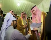 أمير الجوف يستقبل المواطنين والمسئولين بمحافظة طبرجل