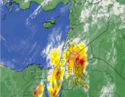 تحديث 7:55م | تدفق المزيد من السحب الرعدية نحو القريات ومناطق الشمال الساعات القادمة